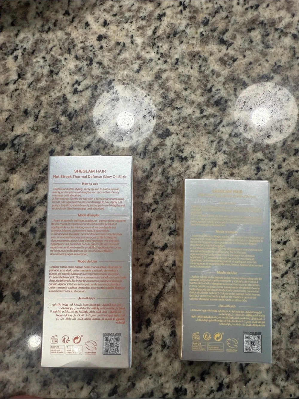 New opened, brand new, Hair serums/oils (packaged)